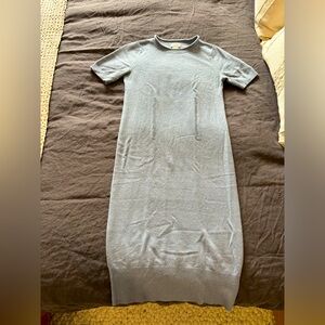 Pale blue Club Monaco cashmere dress